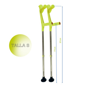Muletas Anfibias Talla S Pistacho 2 Unids